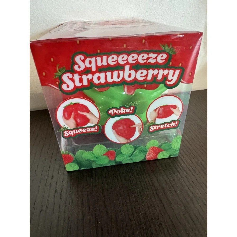 Squeeeeze Strawberry Sensory Fidget Toy Kids Oversized Squishy Jumbo Sunny
